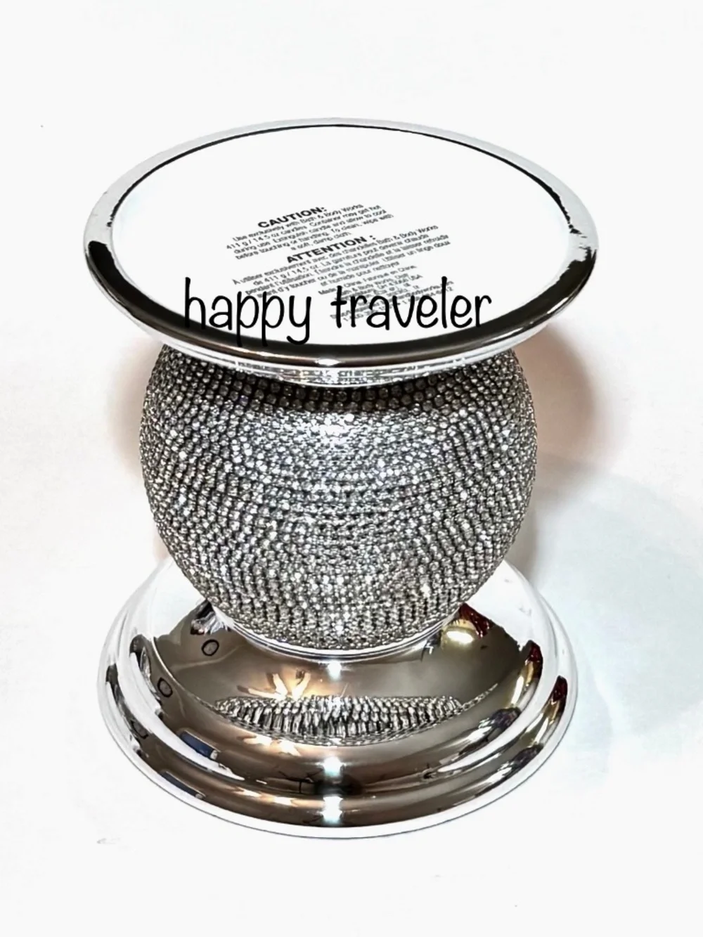 BLING APPLIQUE 3-Wick Candle Holder